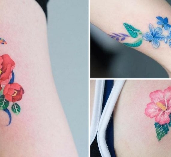 20 Fantásticas tatuagens de flores da artista Zihee_tattoo