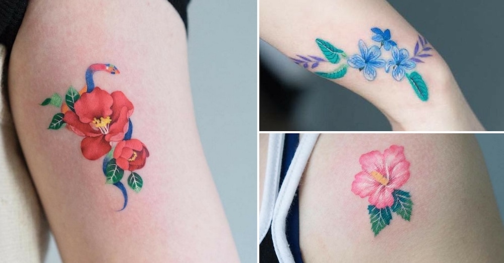tatuagens de flores