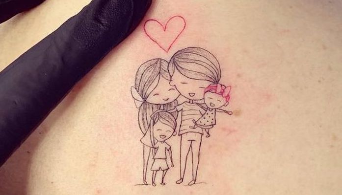 tatuagens de homenagem aos filhos
