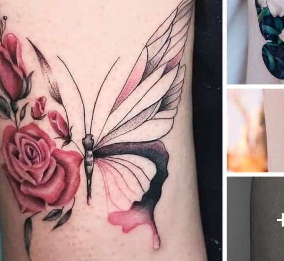 21 Tatuagens femininas de borboletas e flores: simbolismo da beleza e transformação