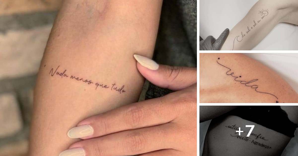 10 Tatuagens de frases
