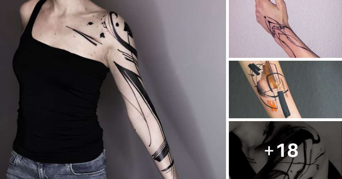 Arte Abstrata na Pele: As 21 Tatuagens Abstratas Mais Impressionantes
