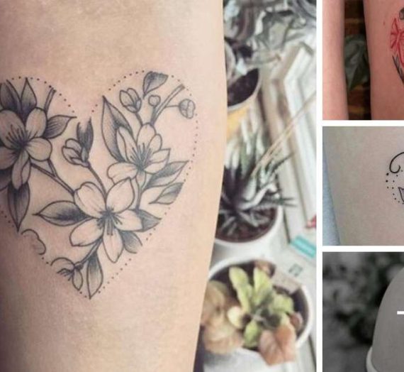 Tatuagens Delicadas: A Beleza na Simplicidade dos Corações Floridos