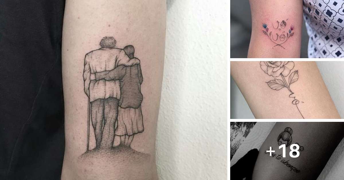 tatuagem de homenagem aos avós