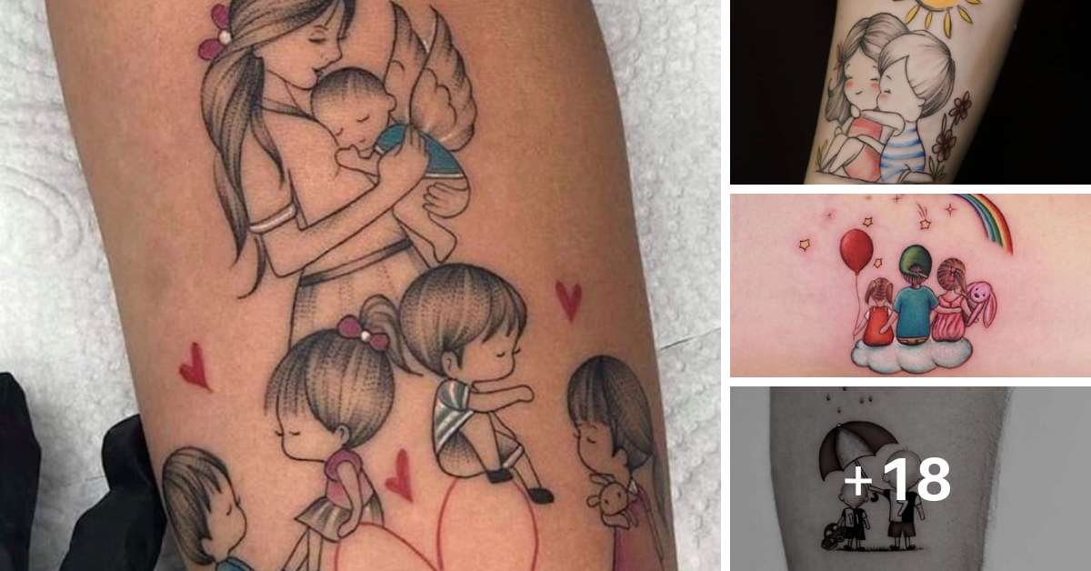 Tatuagens de homenagem aos filhos