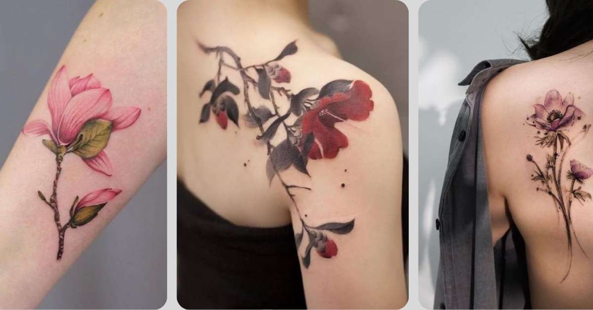 Tatuagens Florais Femininas
