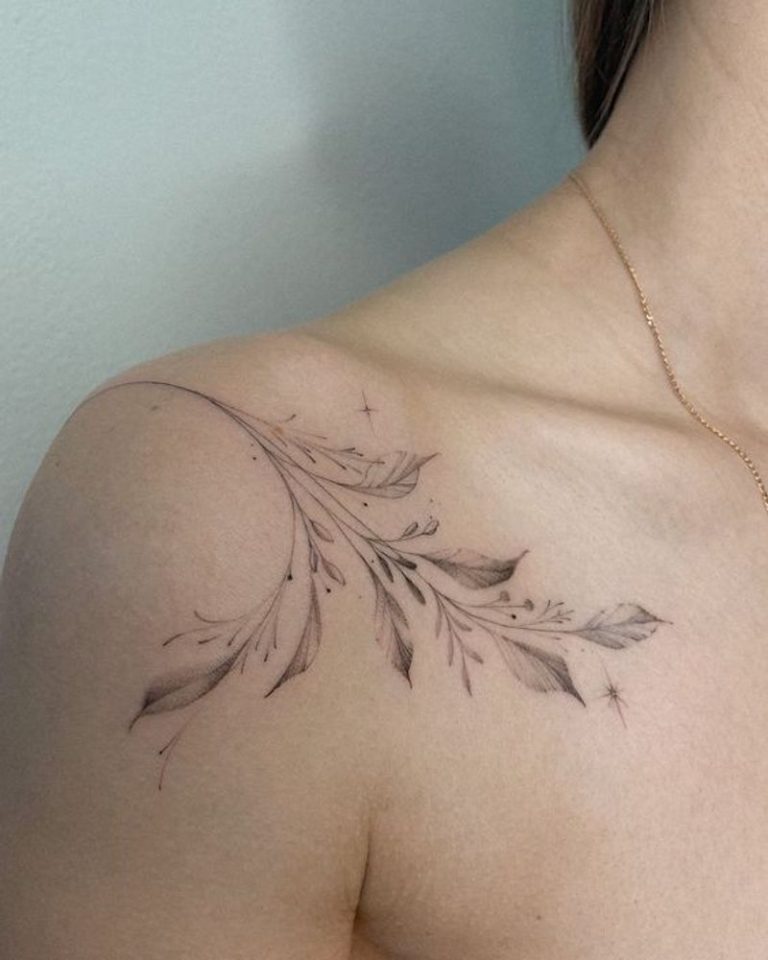 Tatuagens Florais No Ombro Unindo Eleg Ncia E Delicadeza