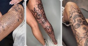 tatuagens femininas nas pernas
