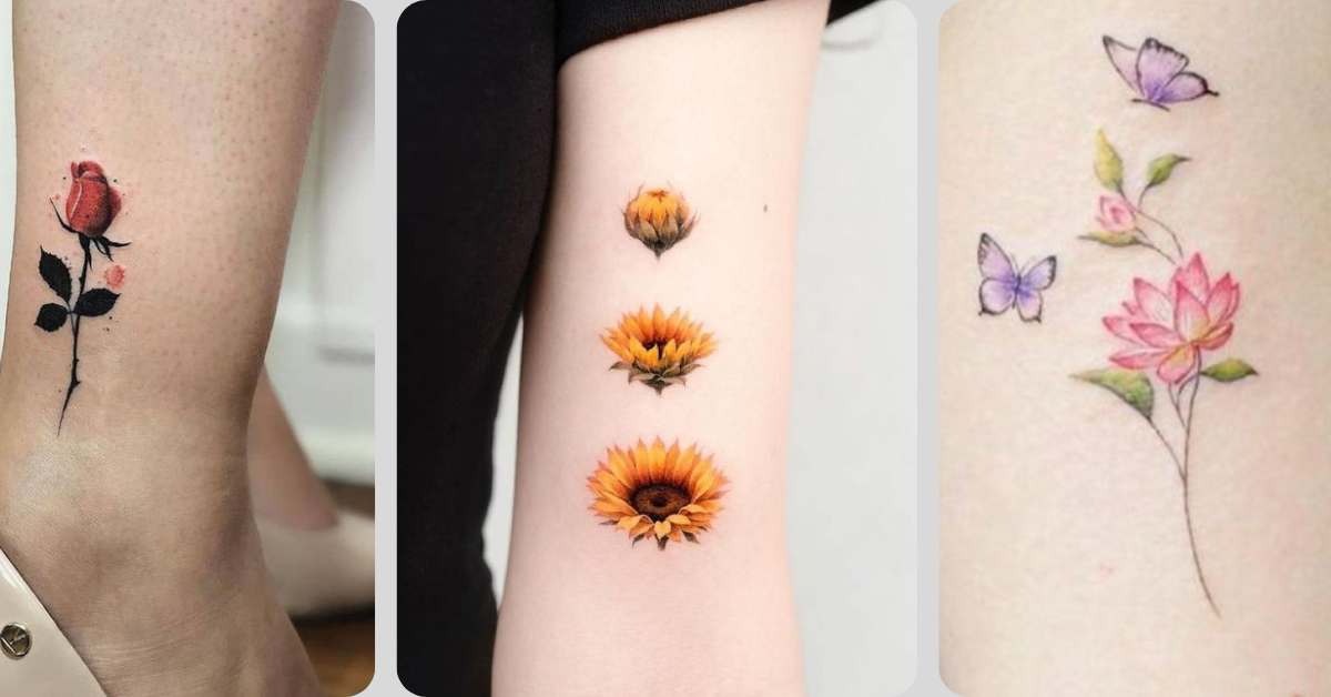 tatuagens florais