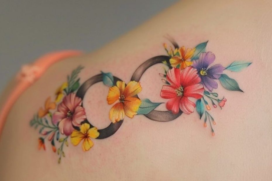Tatuagens de Infinito Floral