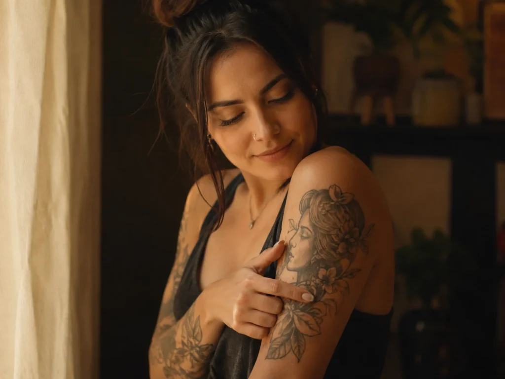 Tatuagem pequena e minimalista com significado pessoal