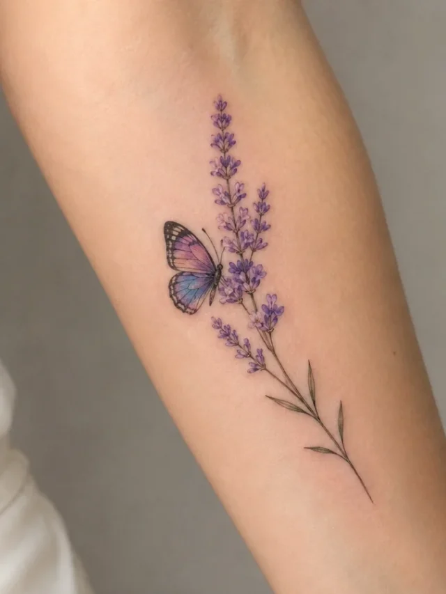 Tatuagens Delicadas de Borboletas Coloridas: Modelos Femininos