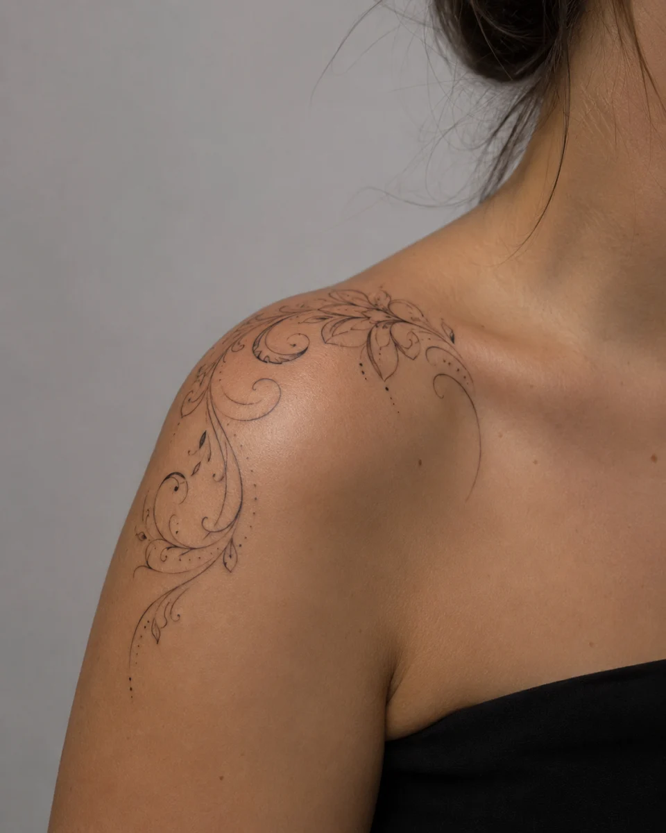 Tatuagem feminina no ombro: como escolher um desenho elegante e atemporal - imagem 4