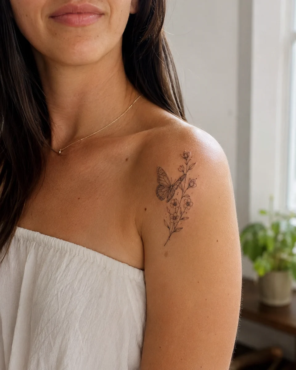 Tatuagem feminina no ombro: como escolher um desenho elegante e atemporal - imagem 5