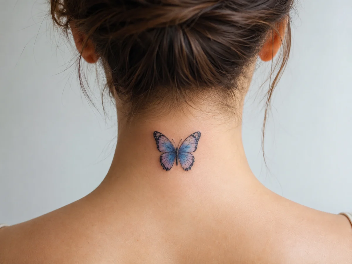Tatuagens Delicadas de Borboletas Coloridas: Modelos Femininos - imagem 4