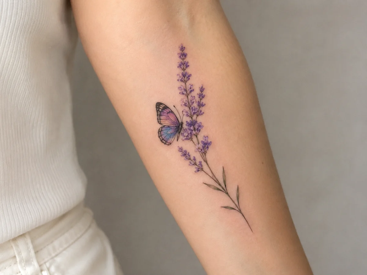 Tatuagens Delicadas de Borboletas Coloridas: Modelos Femininos - imagem 5