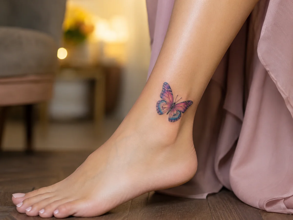 Tatuagens Femininas de Borboletas Coloridas: Ideias e Significados - imagem 6
