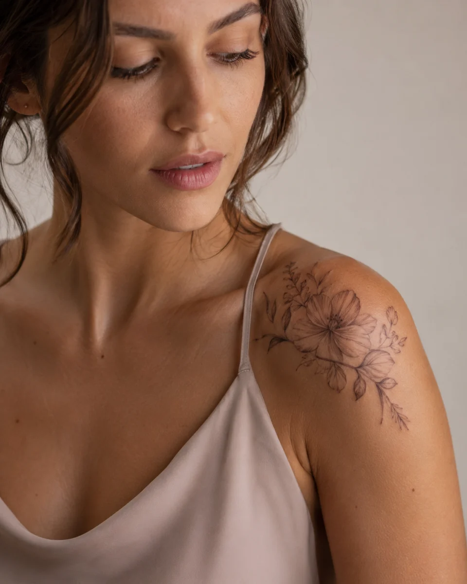 Tatuagens femininas no ombro elegantes: ideias delicadas e sofisticadas - imagem 1