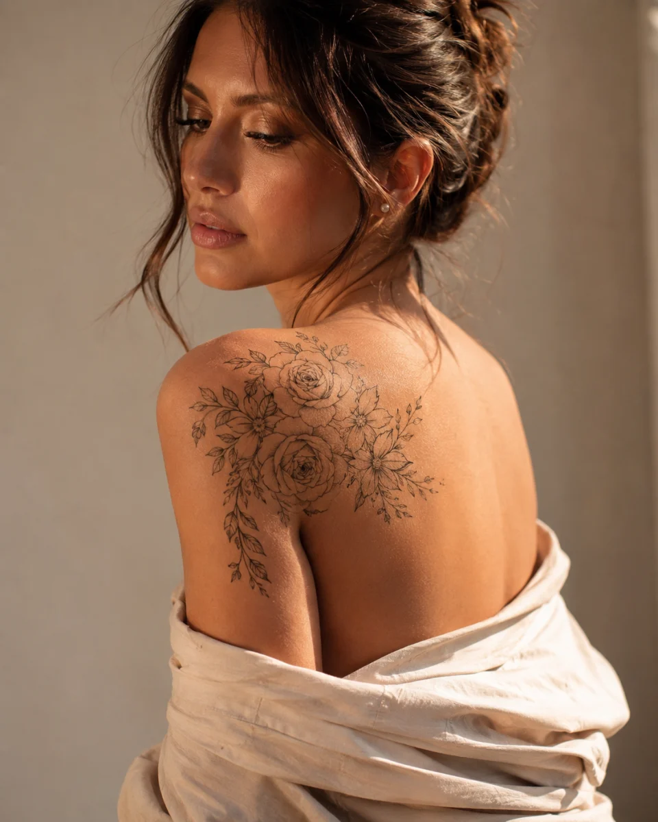 Tatuagens femininas no ombro elegantes: ideias delicadas e sofisticadas - imagem 3