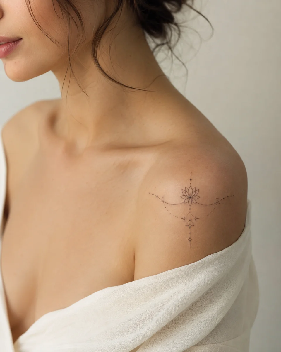 Tatuagens femininas no ombro elegantes: ideias delicadas e sofisticadas - imagem 8