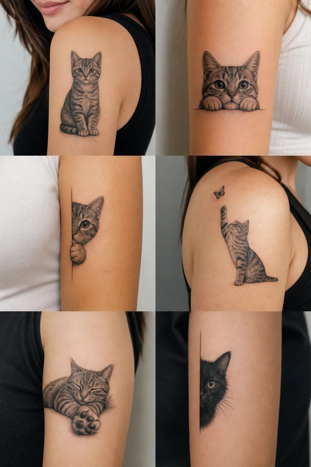 Patinha de gato com pequeno coração tatuada no pulso feminino