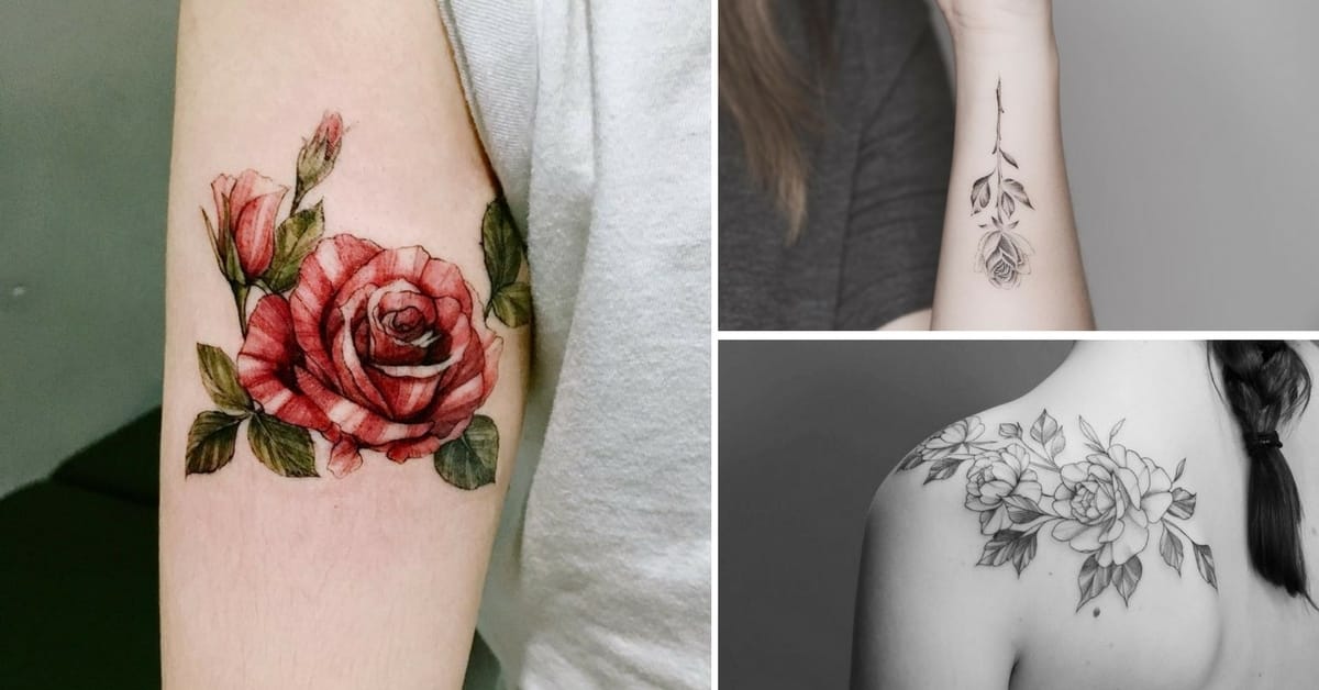 10 Tatuagens de Rosas para você se inspirar e o seu