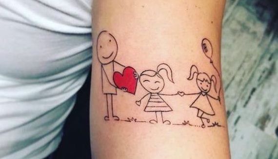 21 Ideias de tatuagens para homenagear os filhos