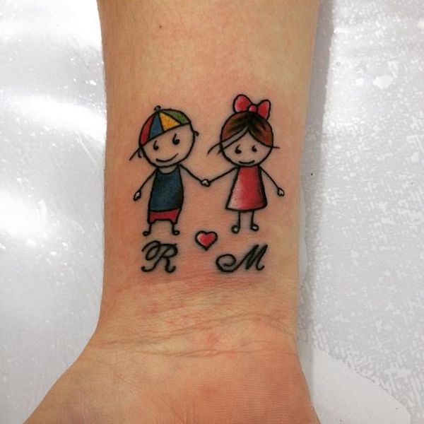 21 Ideias de tatuagens para homenagear os filhos 123