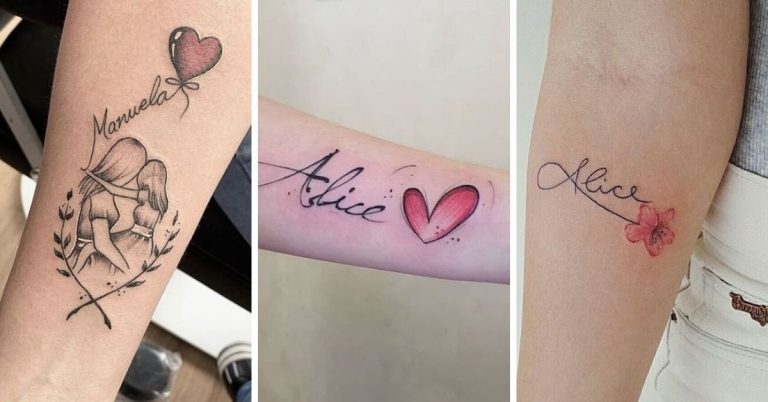 41 Tatuagens com Nomes dos Filhos para você se inspirar