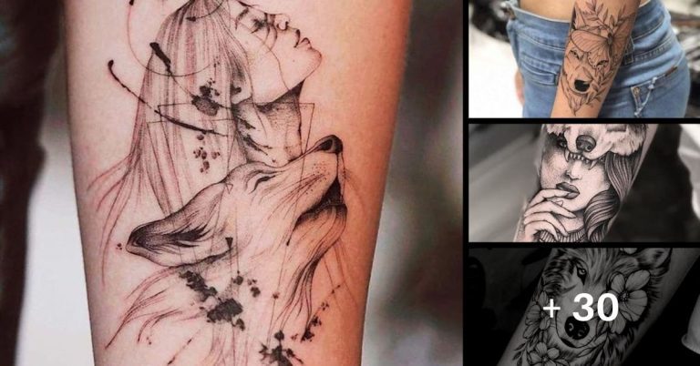 33 Tatuagens femininas de Lobos e os diferentes significados