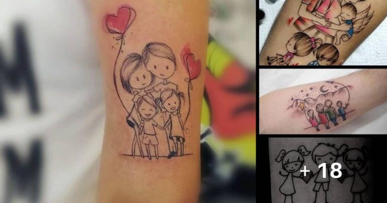 21 Tatuagens de família: símbolos do amor e apoio incondicional