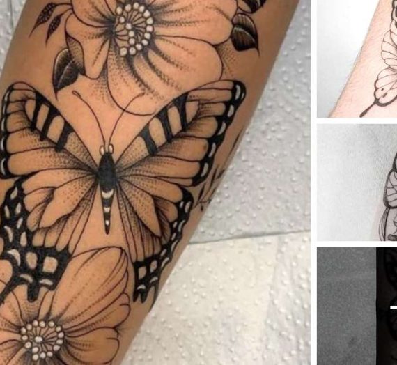 Tatuagens no Braço: Flores e Borboletas, um duo perfeito