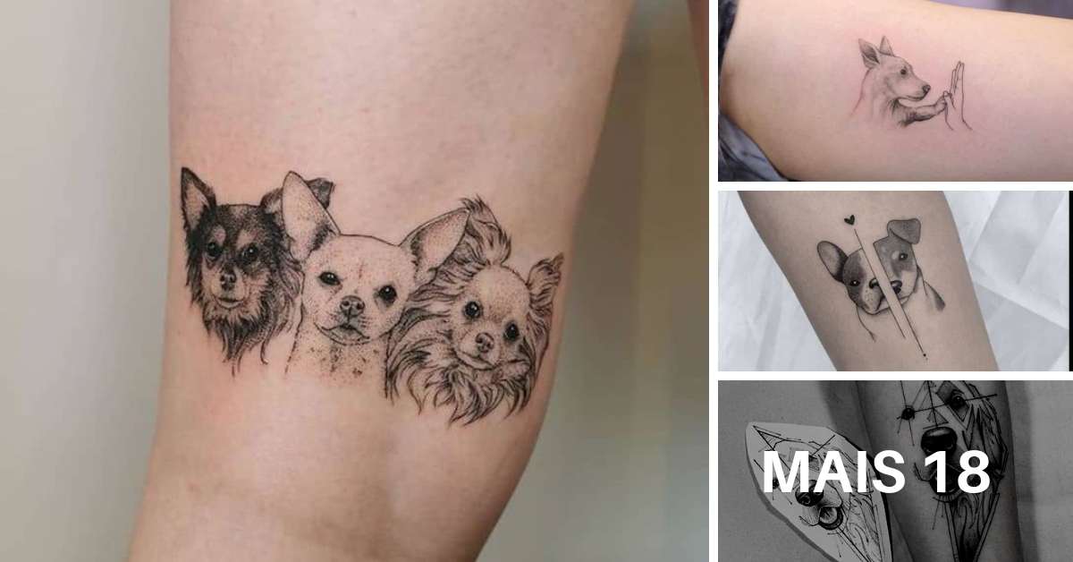 tatuagens de homenagem aos cães