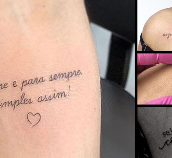 Descubra as 10 tatuagens femininas de frases mais tatuadas