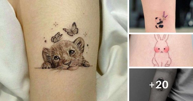 23 Tatuagens fofas de animais: inspire-se