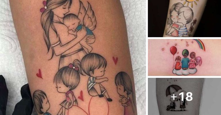 Tatuagens de homenagem aos filhos: ideias criativas e originais