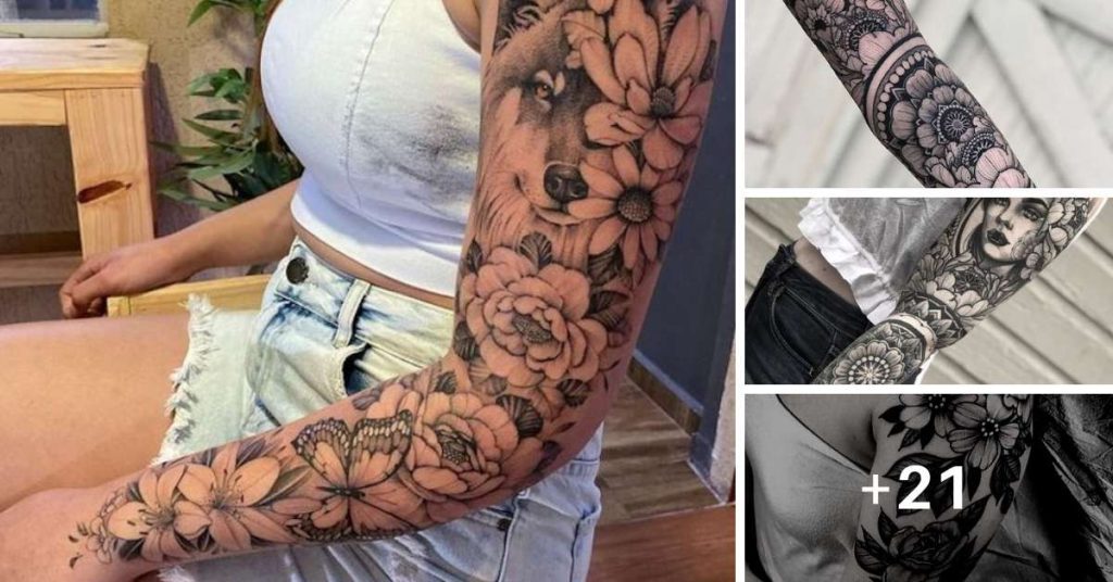 Cobertura completa do braço com tatuagens femininas: dicas e 23 ...