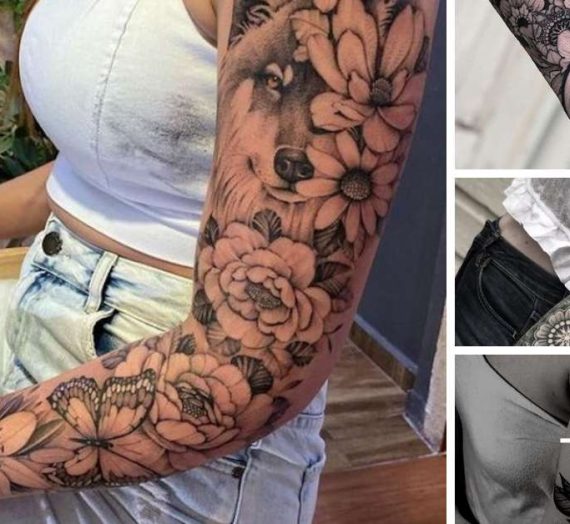 Cobertura completa do braço com tatuagens femininas: dicas e 23 inspirações