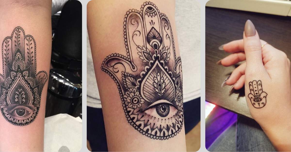tatuagens da Mão de Fátima
