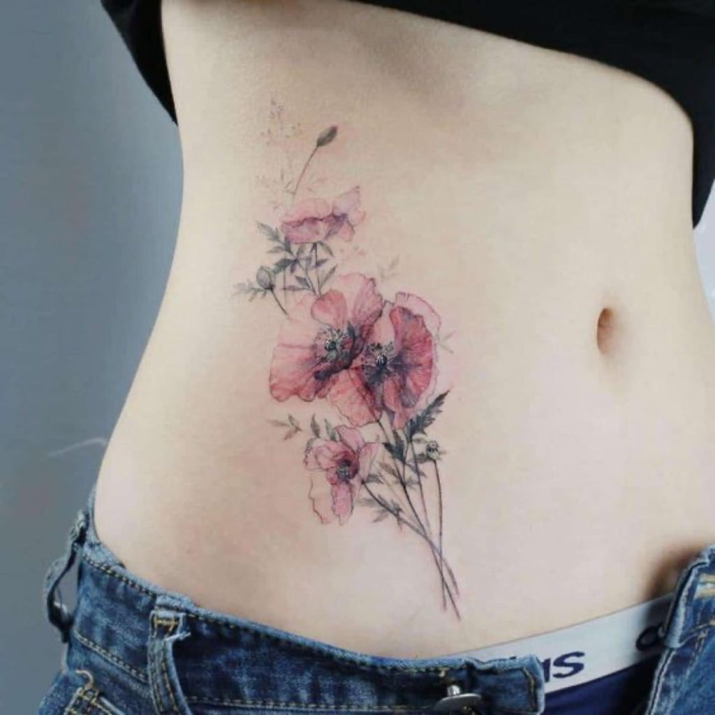 Tatuagens_barriga_flores-10