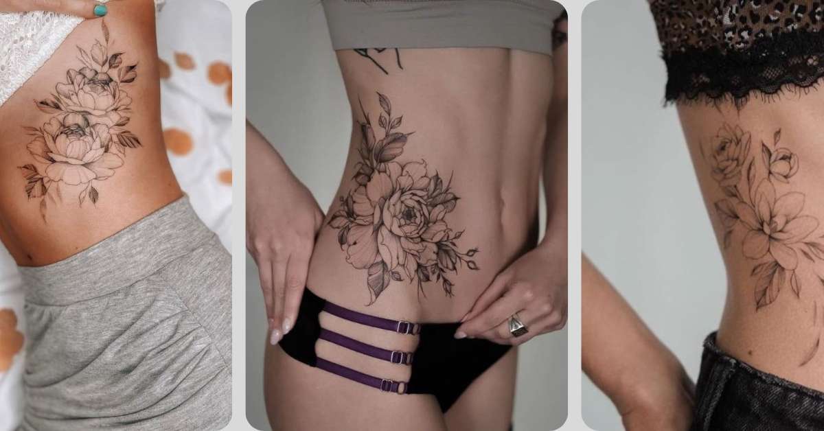 11 Inspirações de Tatuagens: Flores na Barriga e a Sua Beleza
