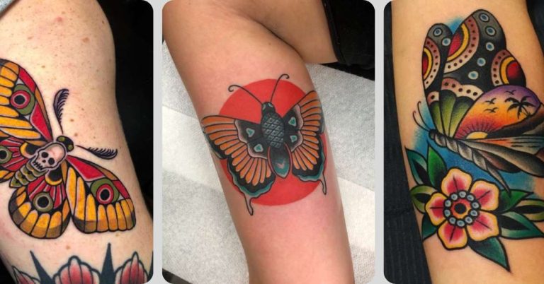 21 Tatuagens de Borboletas Old School: Um Símbolo de Transformação e Renovação
