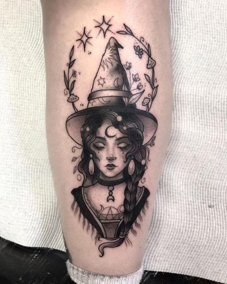 17 Tatuagens Femininas: Bruxas e Seu Significado Místico