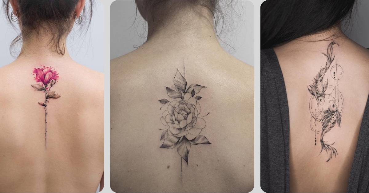 tatuagens femininas nas costas