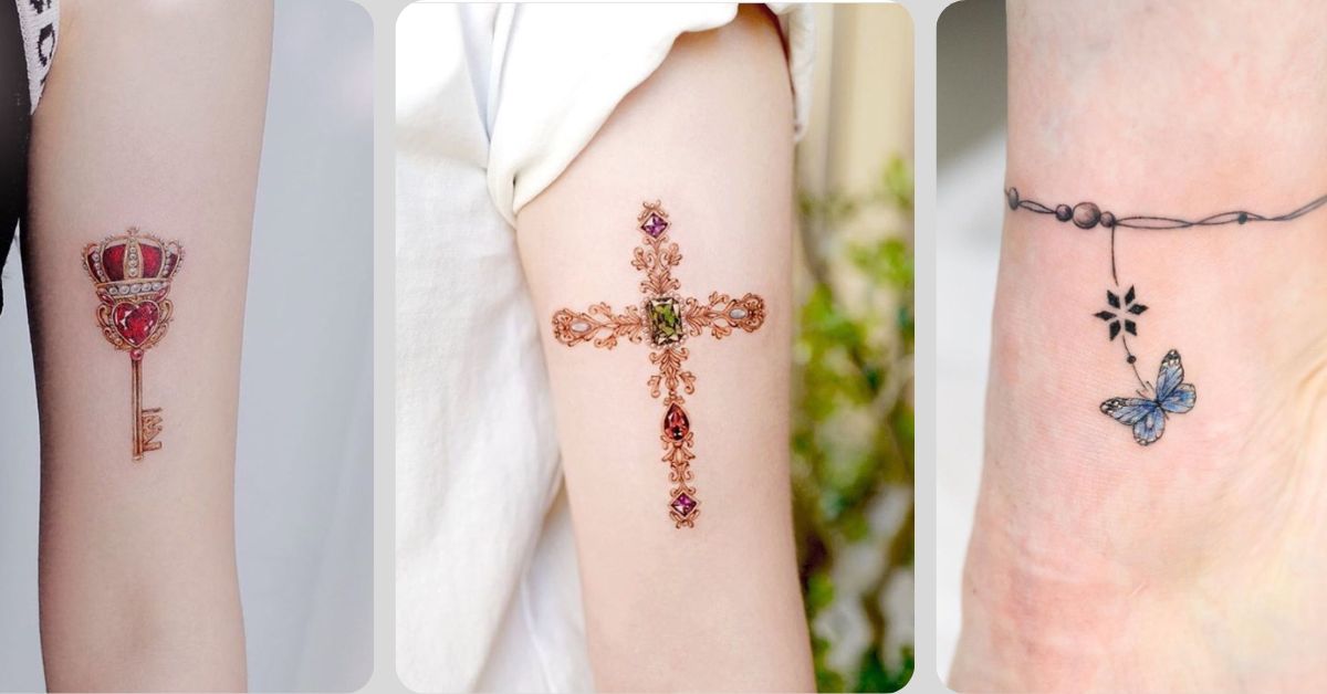 tatuagens delicadas que imitam joias