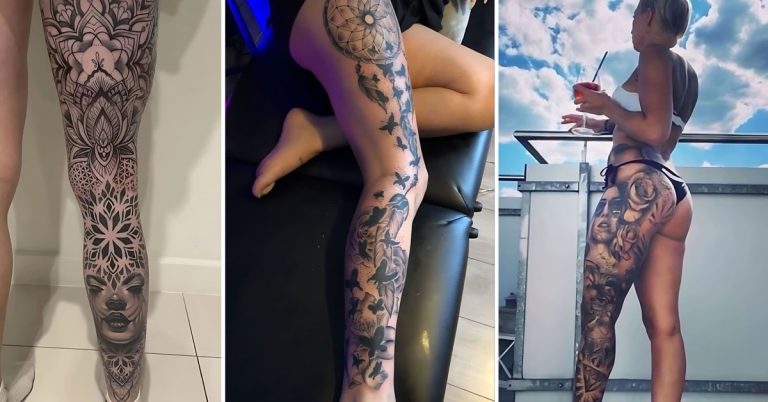 21 Tatuagens Femininas nas Pernas: Mais do Que Uma Tendência, Uma Forma de Arte