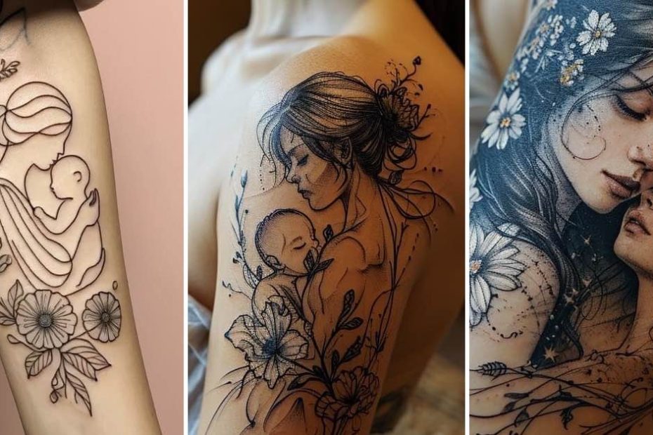 Tatuagens Femininas de Homenagem aos Filhos