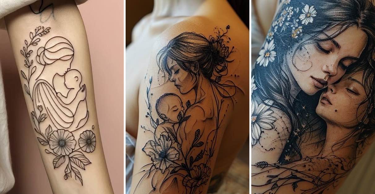 Tatuagens Femininas de Homenagem aos Filhos
