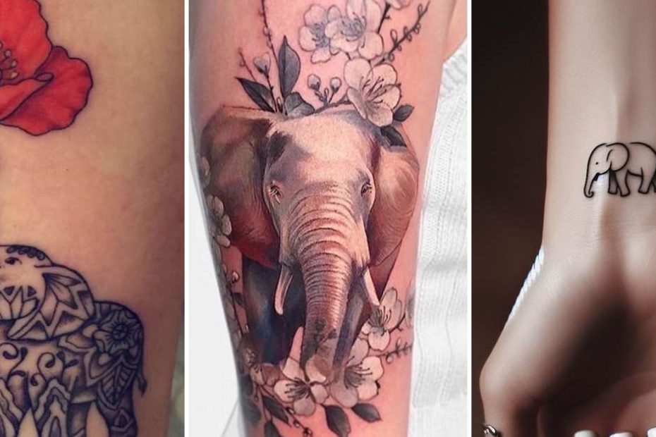 Tatuagens Femininas de Elefantes