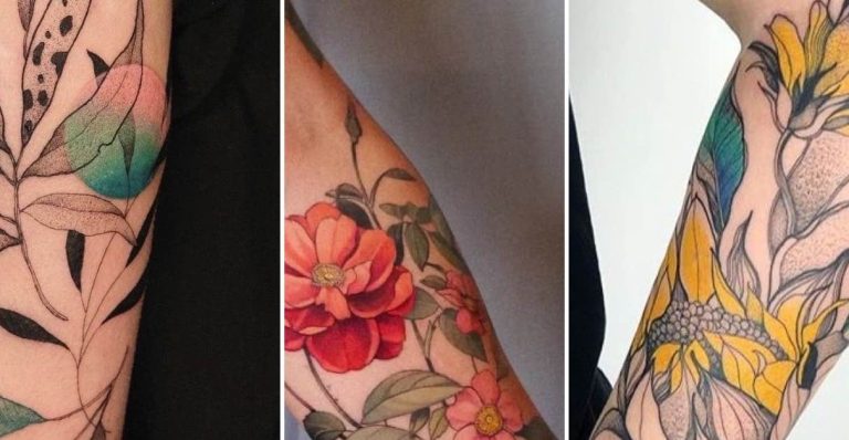 A Arte Corporal em Flor: Um Olhar Sobre Tatuagens Botânicas Femininas